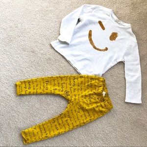 🚫SOLD🚫ZARA BABYBOY Harem pants and Smile top
